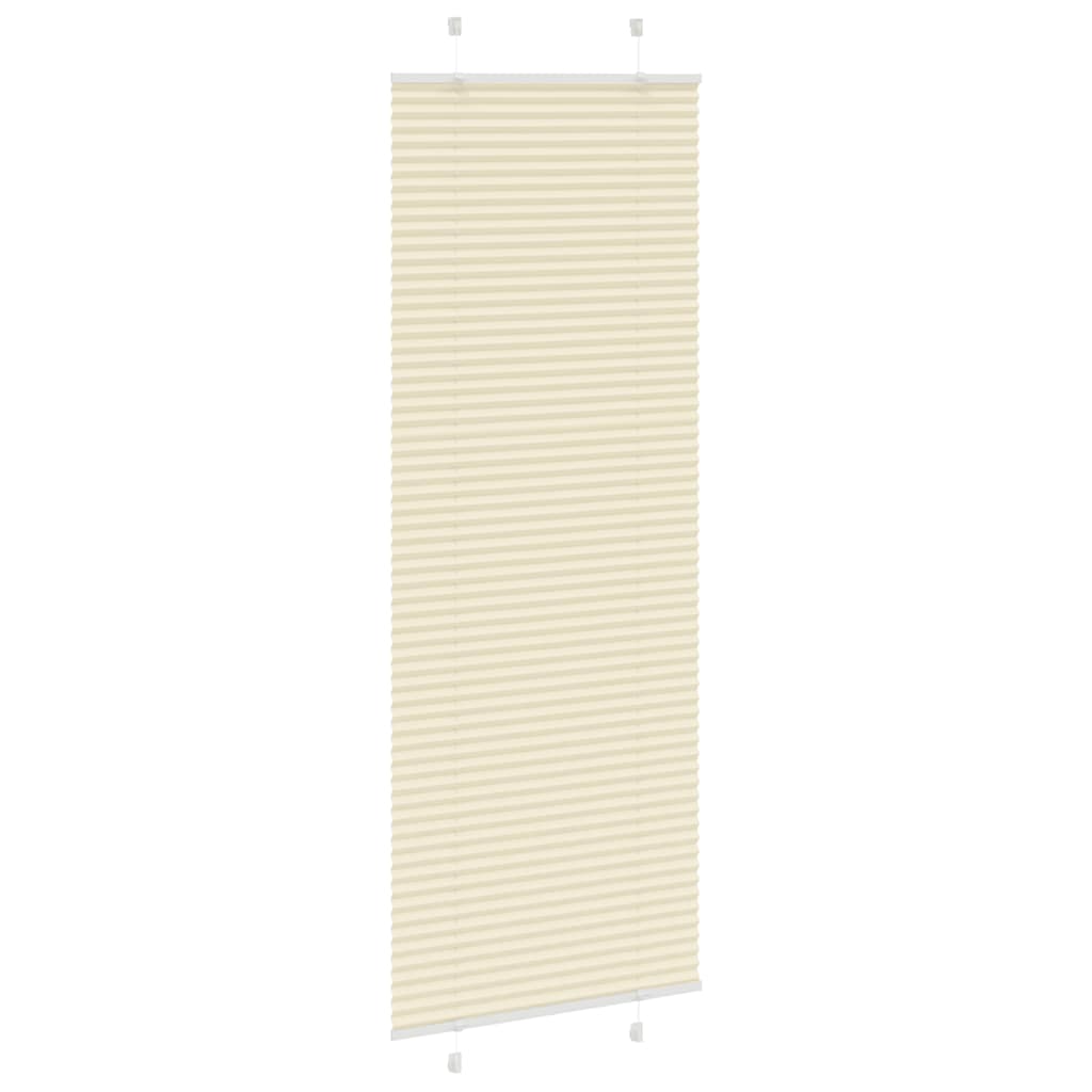 Vidaxx Plissee-Rollo 70x200 cm Stoffbreite 69,4 cm Polyester Creme