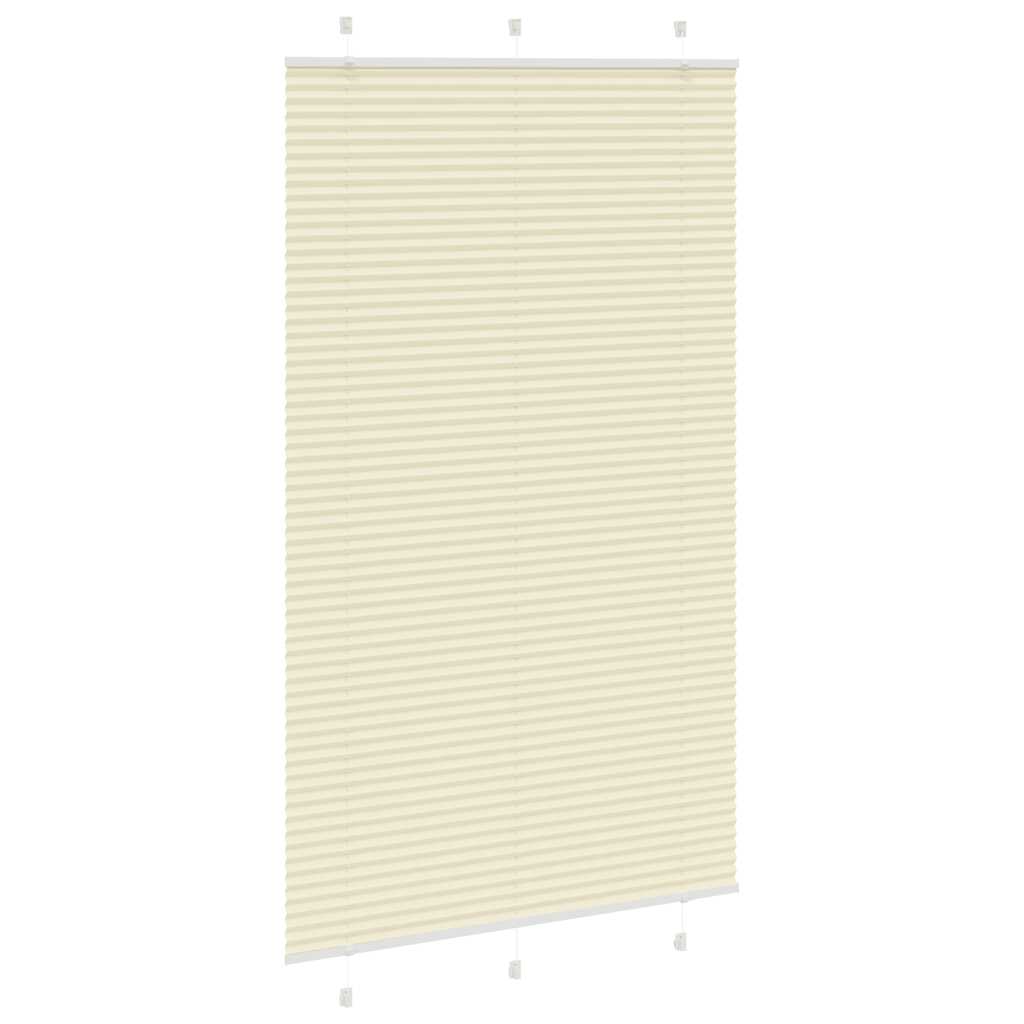 Vidaxx Plissee-Rollo 120x200cm Stoffbreite 119,4cm Polyester Creme