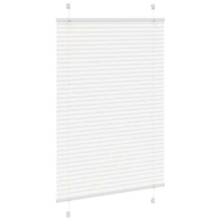 Vidaxx Plissee-Rollo 95x100 cm Stoffbreite 94,4 cm Polyester weiß