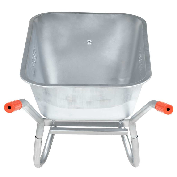 Vidaxl -Schubkarren 90 l 150 kg verzinkter Stahl und Kunststoff