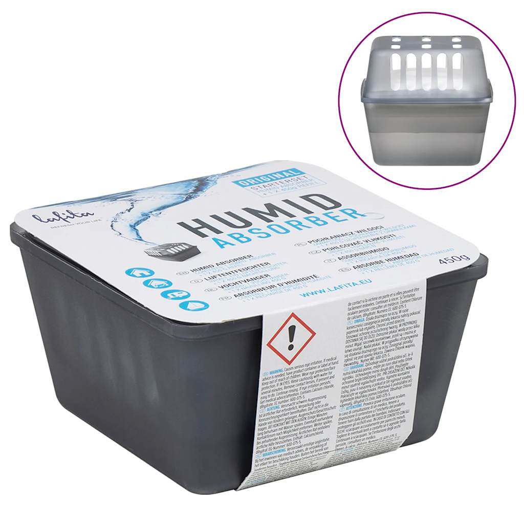 Vidaxl -Entfeuchtierer mit Navulbeuteln 2 ST 450 g