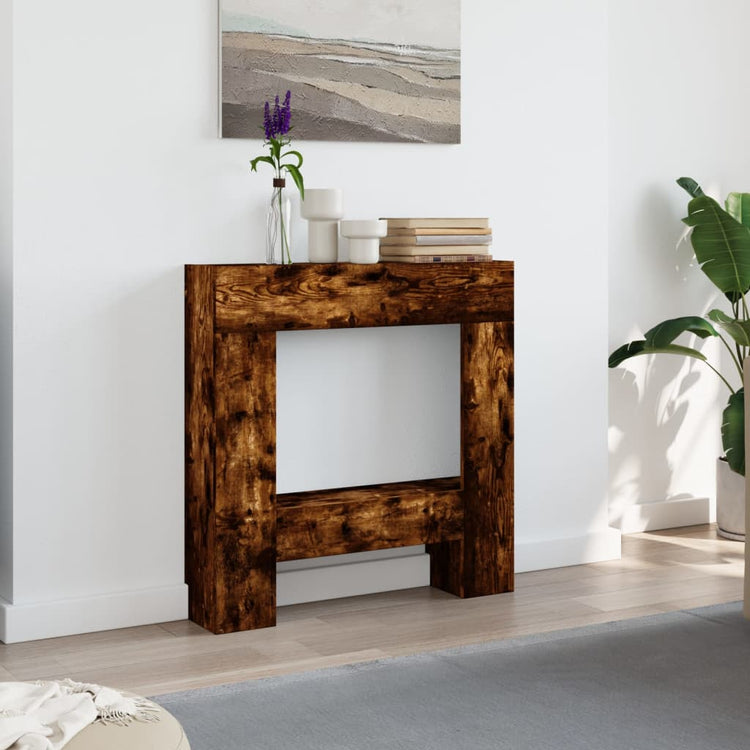 Vidaxx Kaminverkleidung 81x18x82 cm verarbeitetes Holz, Räuchereiche