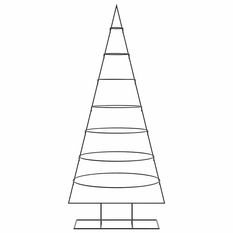 VidaXL Weihnachtsdekoration Weihnachtsbaum 180 cm Metall Schwarz