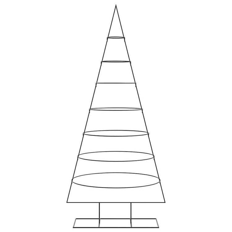 VidaXL Weihnachtsdekoration Weihnachtsbaum 210 cm Metall Schwarz