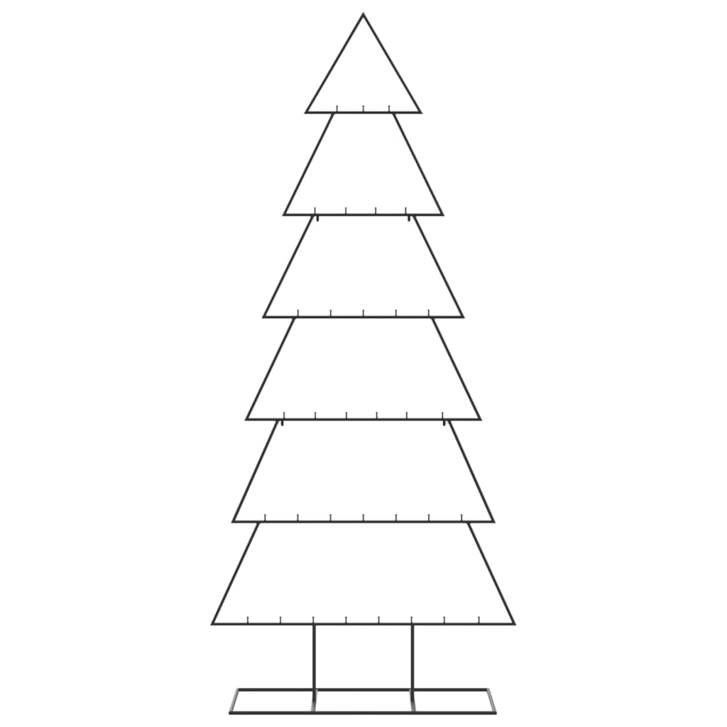 VidaXL Weihnachtsdekoration Weihnachtsbaum 180 cm Metall Schwarz
