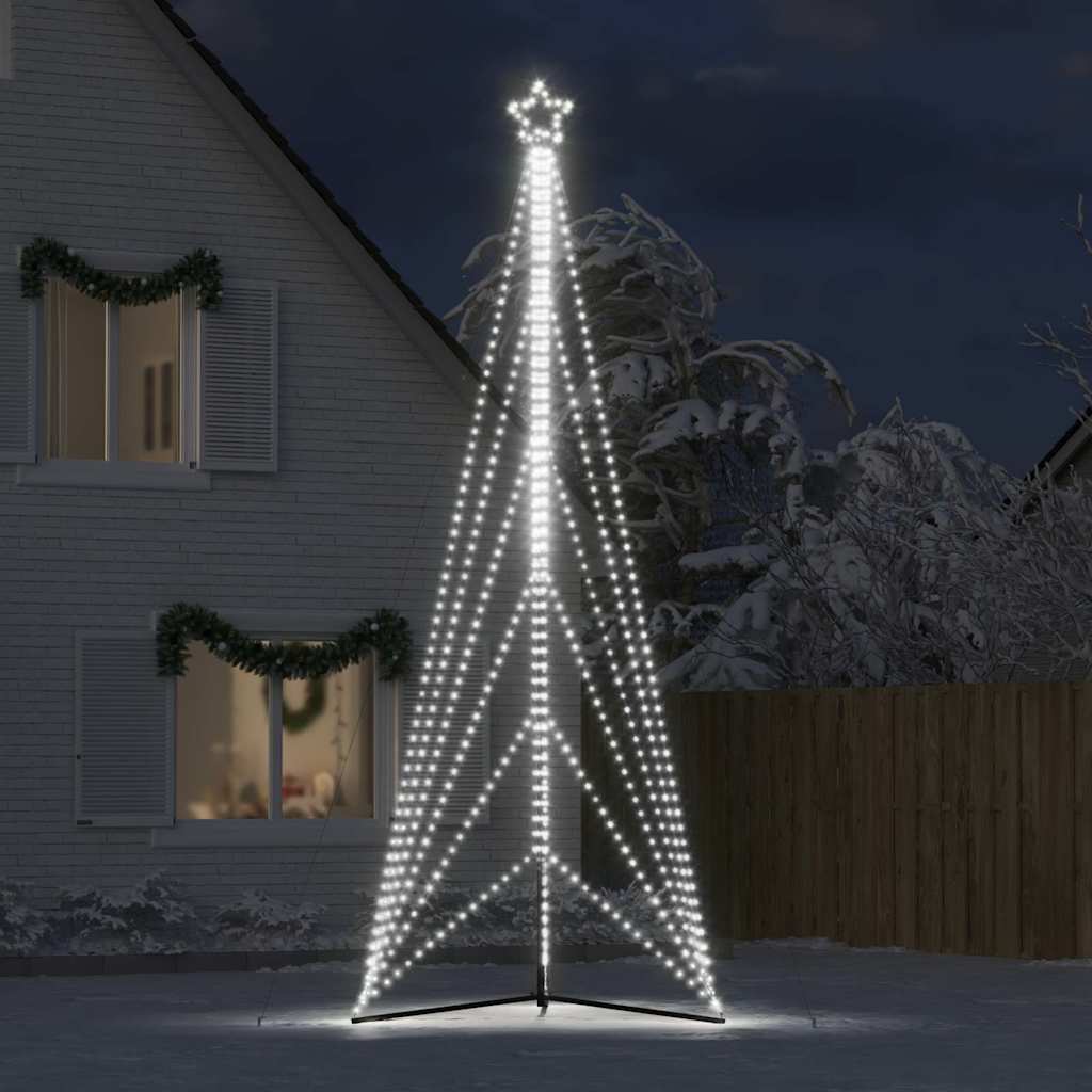 VIDAXL LED Weihnachtsbaum 861 LEDs kalt weiß 478 cm