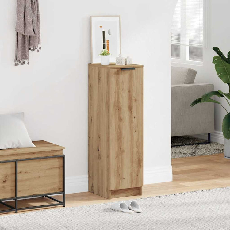 Vidaxx Schuhschrank 29,5 x 35 x 100,5 cm, handgefertigtes Holz, handgefertigte Eiche
