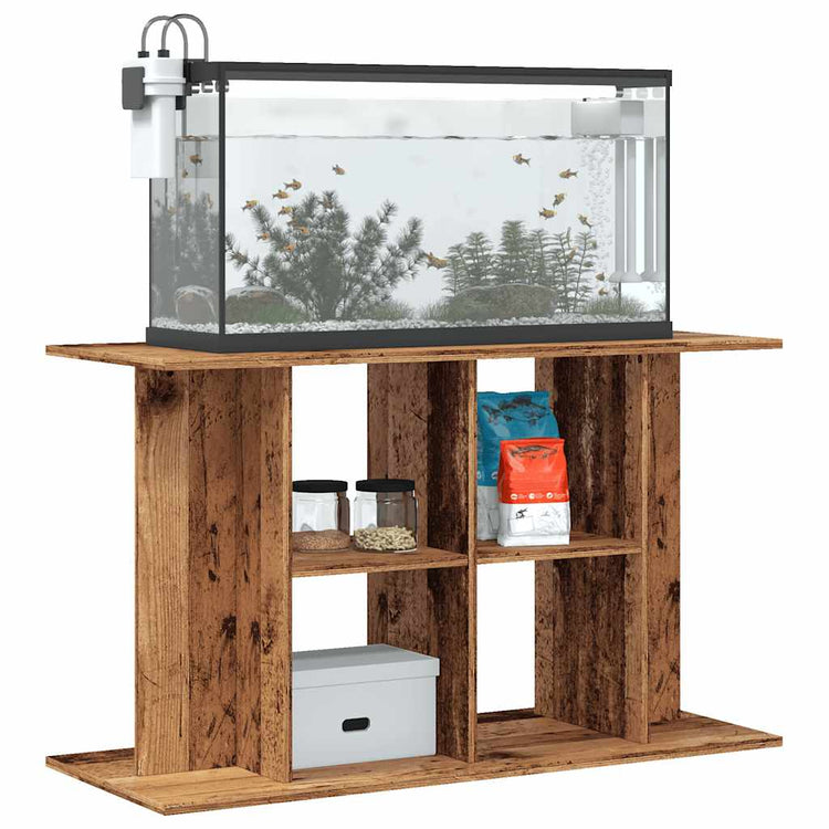 VIDAXL Aquarium Standard 100x40x60 cm verarbeitetes Holz Oldholz -gelöscht