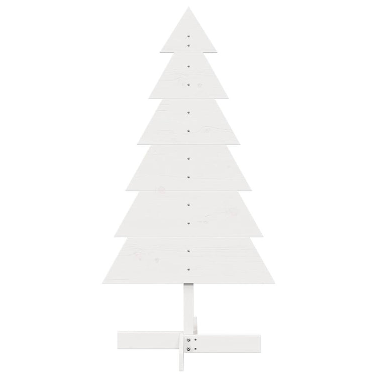 Vidaxl Weihnachtsdekoration Weihnachtsbaum 120 cm Festkiefer weiß