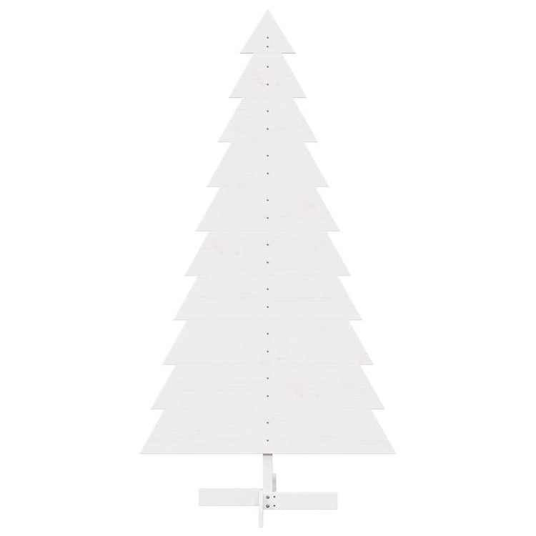 Vidaxl Weihnachtsdekoration Weihnachtsbaum 180 cm Festkiefer weiß