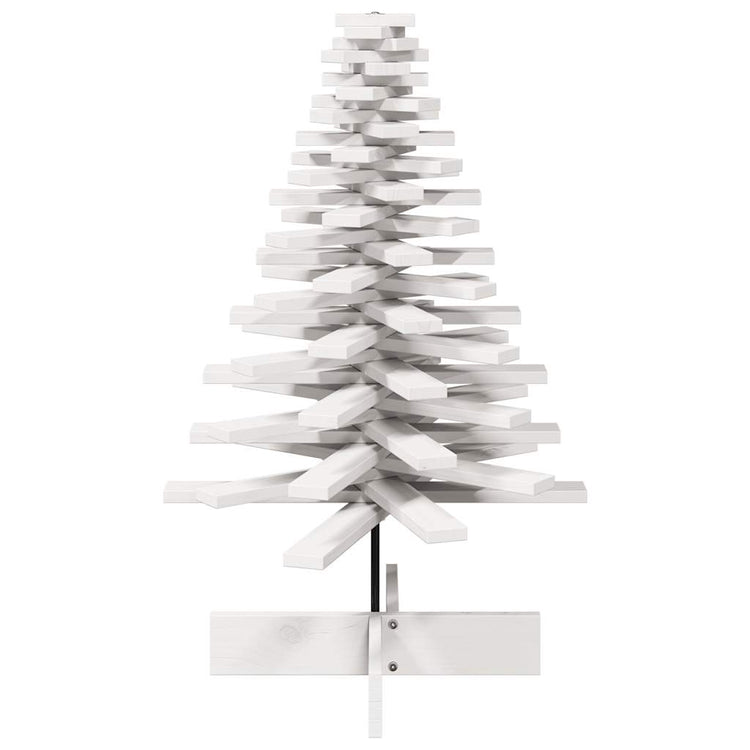 Vidaxl Weihnachtsdekoration Weihnachtsbaum 100 cm Festkiefer weiß