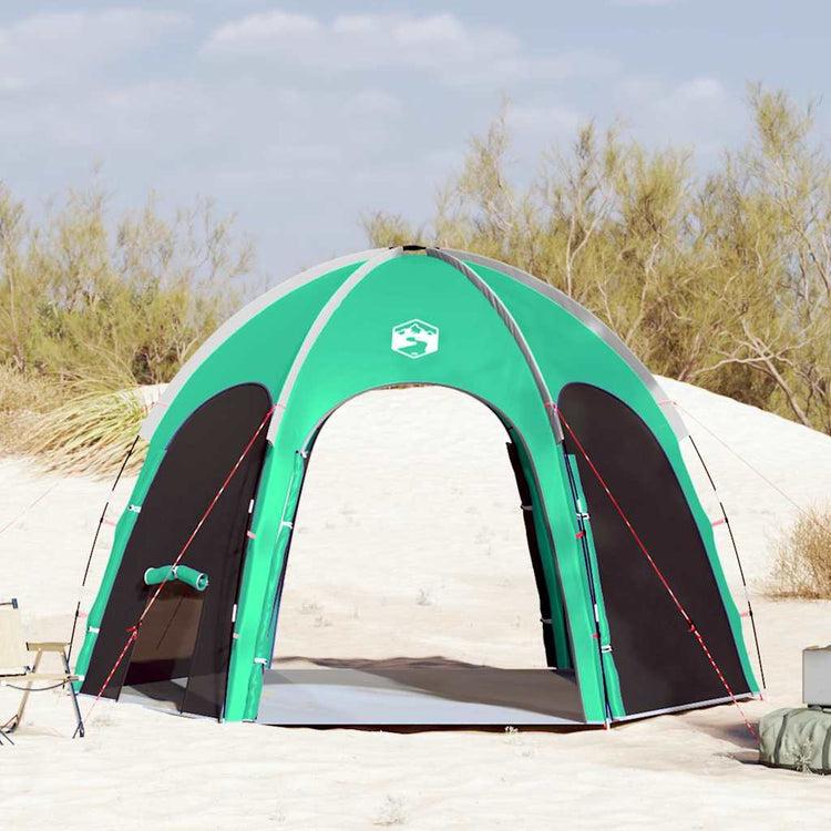 Vidaxx Schwimmbadzelt meergrün 366 x 305 x 231 cm Polyester und Fiberglas