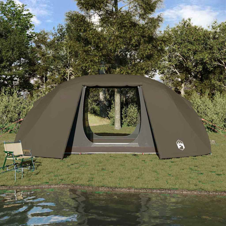 Vidaxx Angelzelt mit braunem Dach 514 x 465 x 187 cm Polyester und Fiberglas