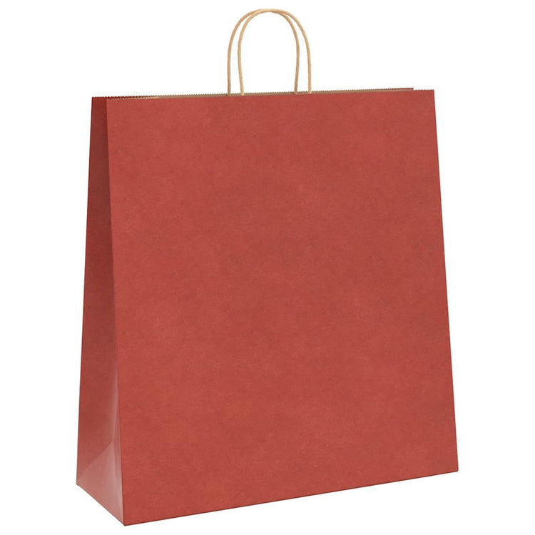 VidaXL Papiertüten 250 Stück mit Griffen 45x17x48 cm rot