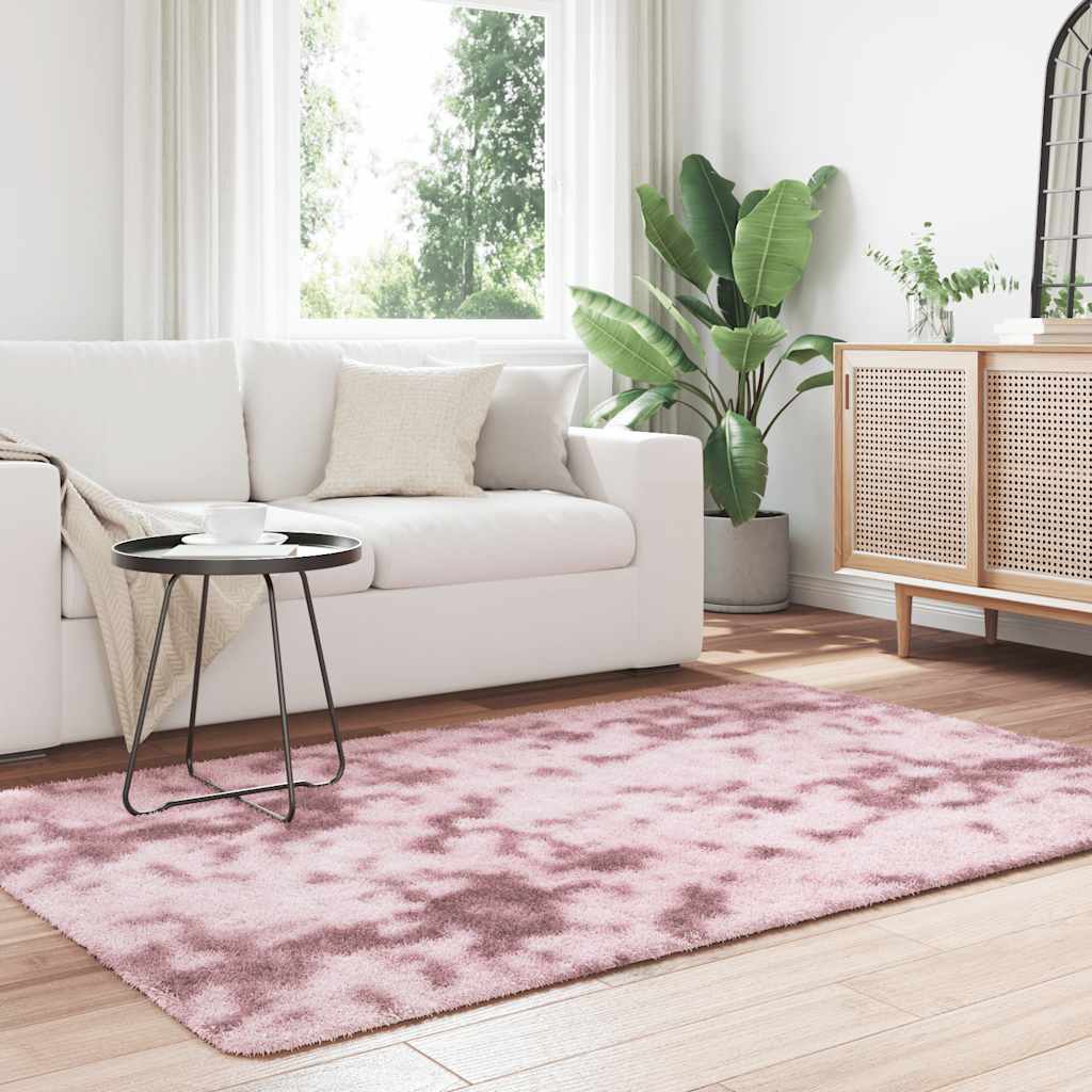 Vidaxx Hochflorteppich Navarra 130x200 cm Polyester Altrosa