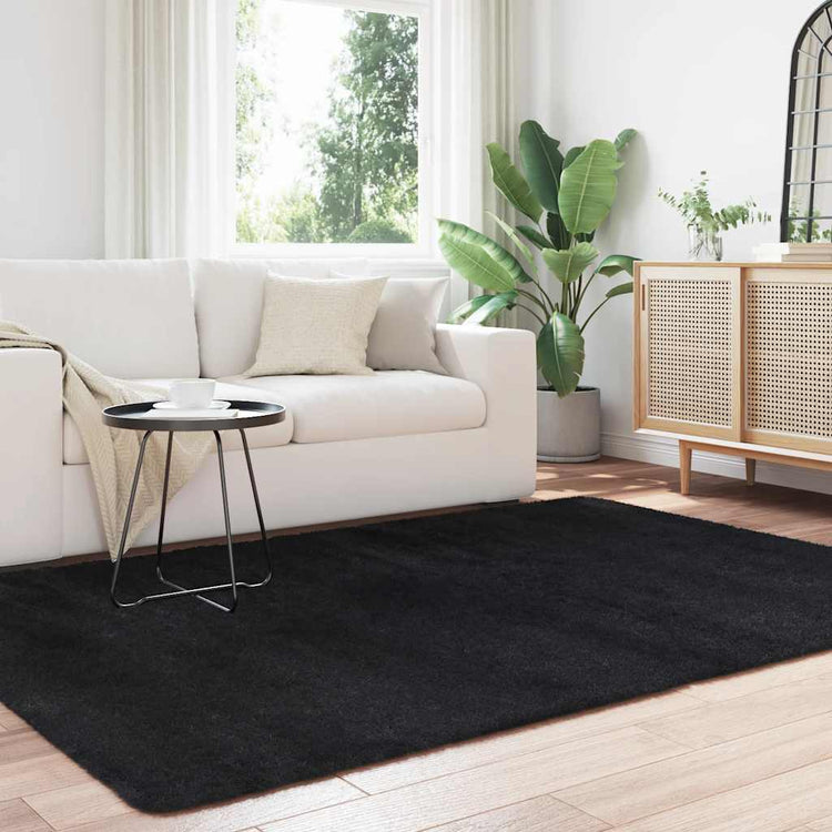 Vidaxx Hochflorteppich Navarra 160x230 cm Polyester schwarz
