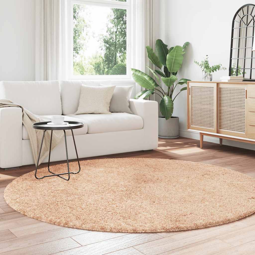 Vidaxx Hochflorteppich Navarra 200x200 cm Polyester Beige