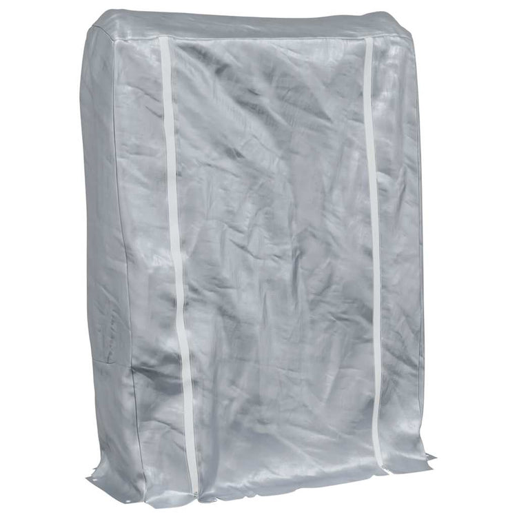 Vidaxl -Kamin mit Regenabdeckung 100x25x150 cm verzinkter Stahl