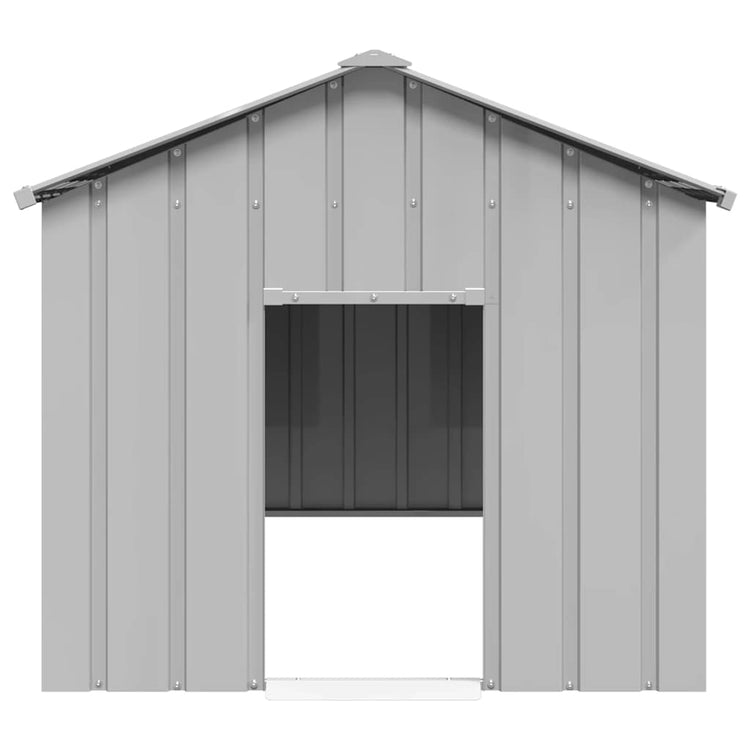 VIDAXL -Hundedach mit Dach 113x153x101 cm verzinkter Stahl
