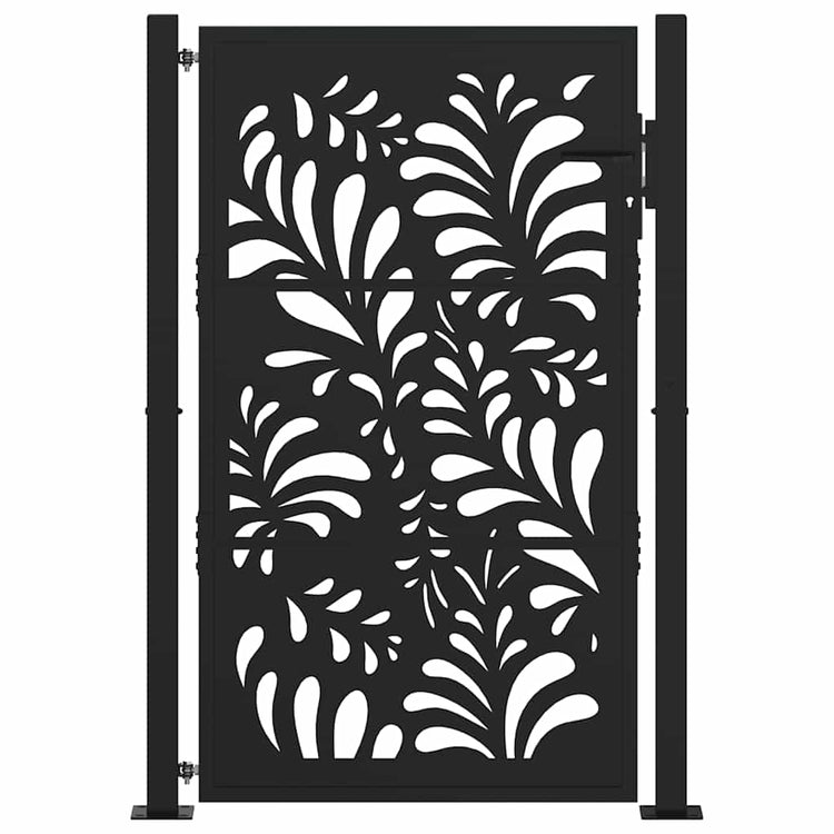 Vidaxxl Tor mit Wellendesign 100x150 cm Stahl schwarz