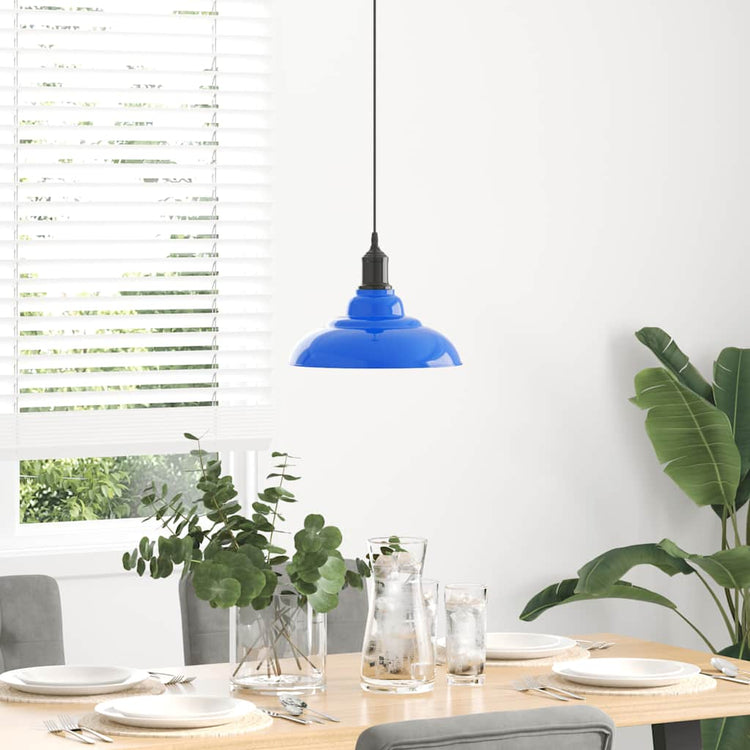 Vidaxx Hängelampe höhenverstellbar E27 ø31 cm Metall dunkelblau