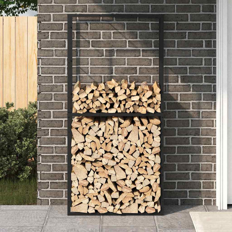 Vidaxl Kamin 100x30x209 cm Stahlschwarz
