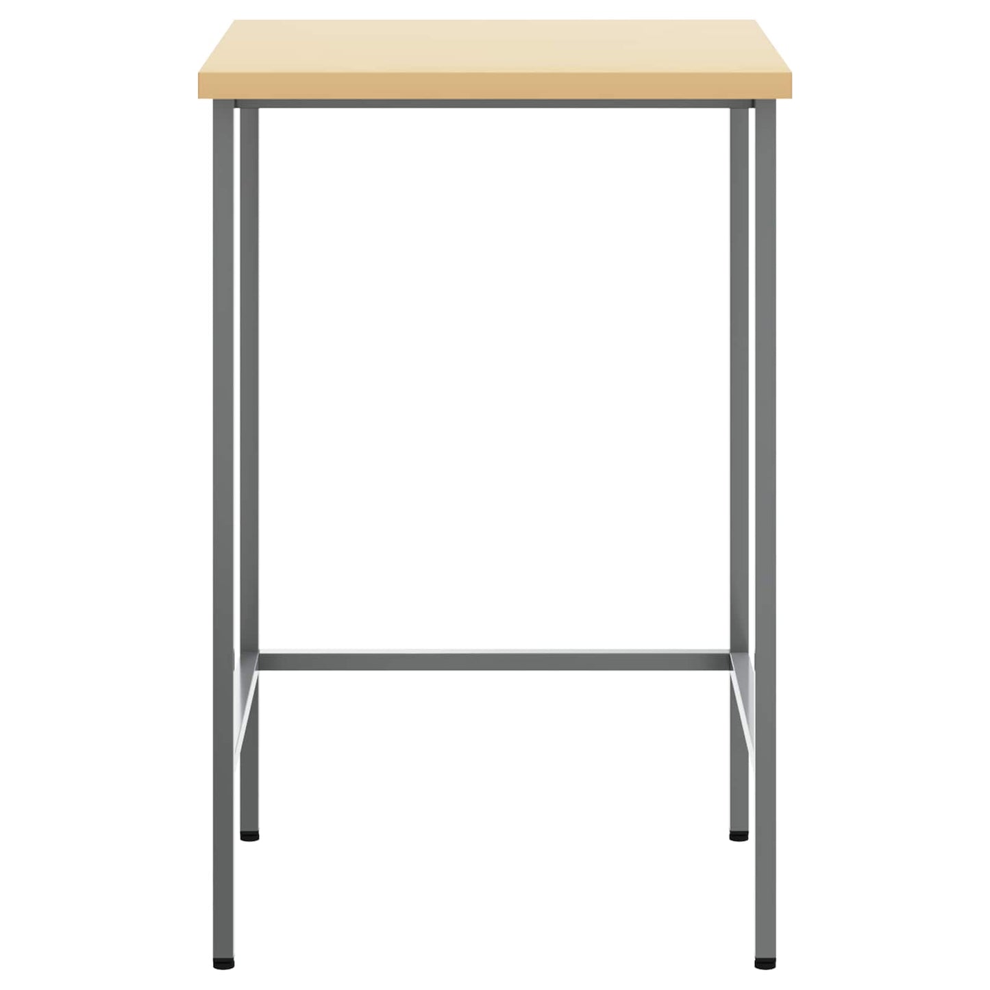 Vidaxx Ecktisch grau 55 x 55 x 85 cm Stahl und Holzwerkstoff