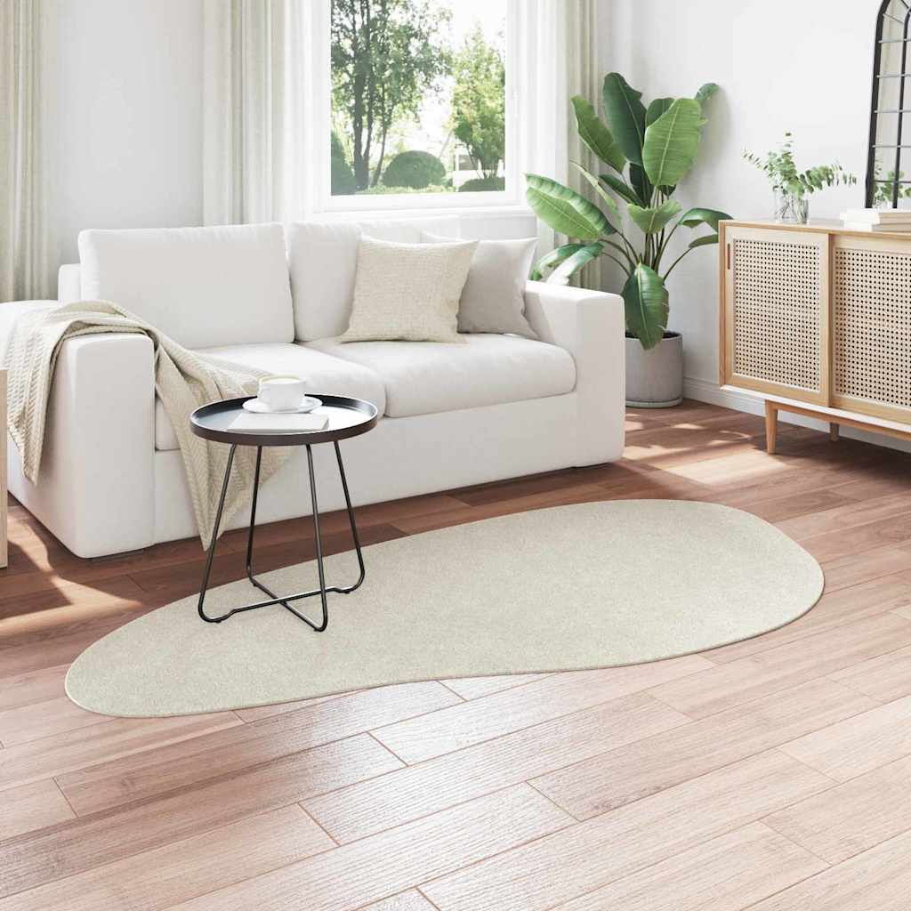 VidaXL Teppiche Huarte Creme 100 x 200 cm Polyester
