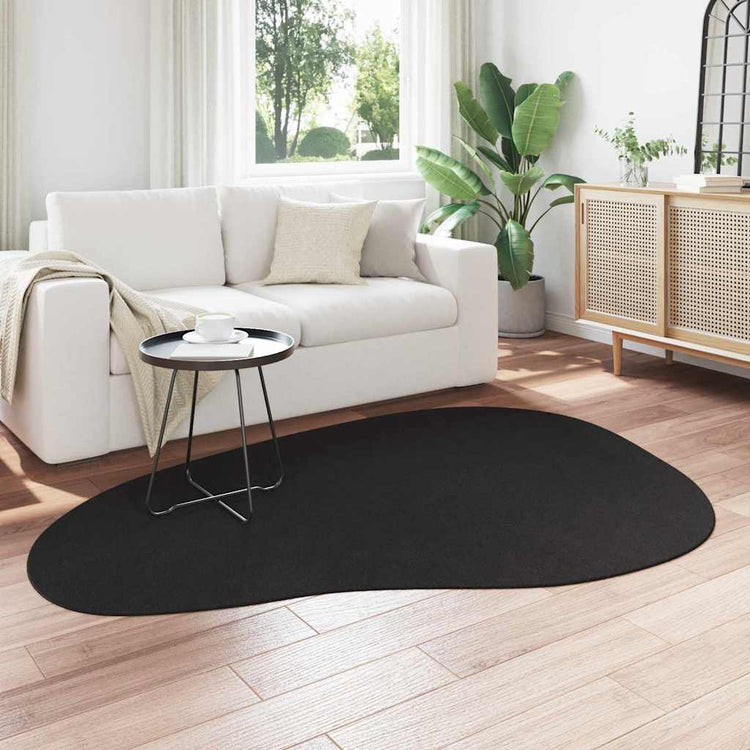VidaXL Teppiche Huarte schwarz 140 x 200 cm Polyester