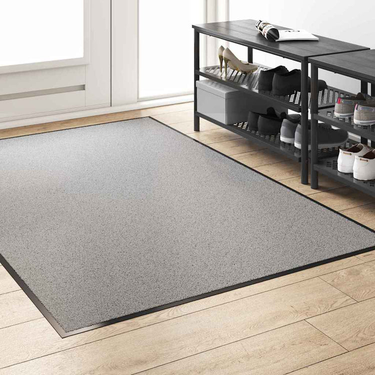 Vidaxx Fußmatte grau und schwarz 120 x 180 cm Polypropylen und Vinyl