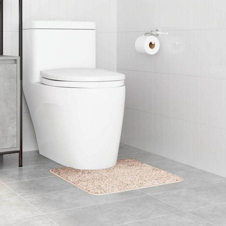 Vidaxx Antirutsch-Badematte mit Toilettenschnitt Creme 50 x 50 cm PP