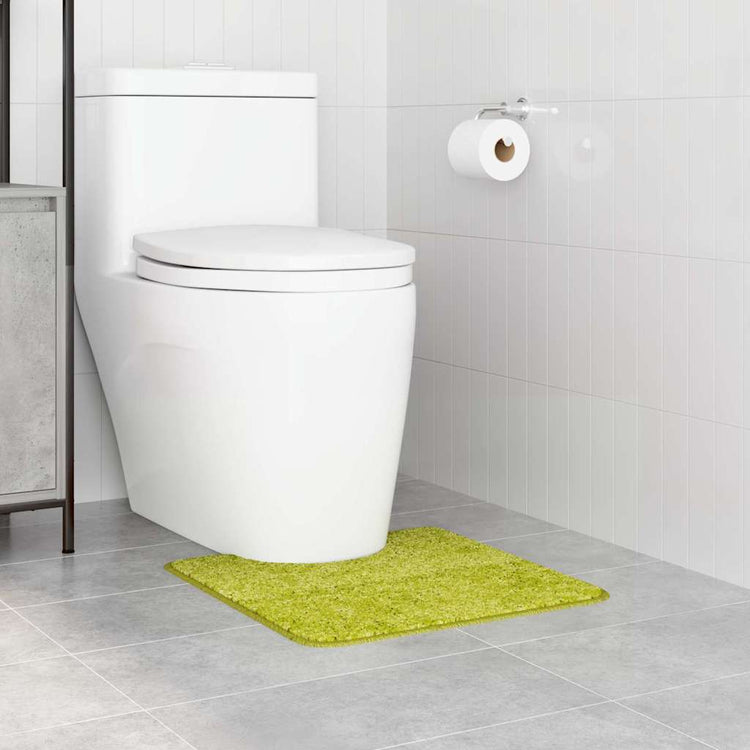 Vidaxx Anti-Rutsch-Badematte mit WC-Zuschnitt grün 50 x 50 cm PP