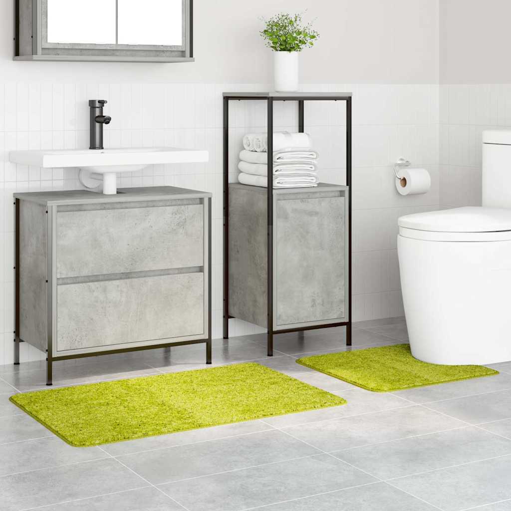 VidaXL Anti-Rutsch-Badematten-Set 2-tlg. Grün PP