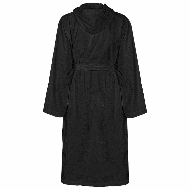 VidaXL Bademantel Kinn schwarz XXXL Baumwolle