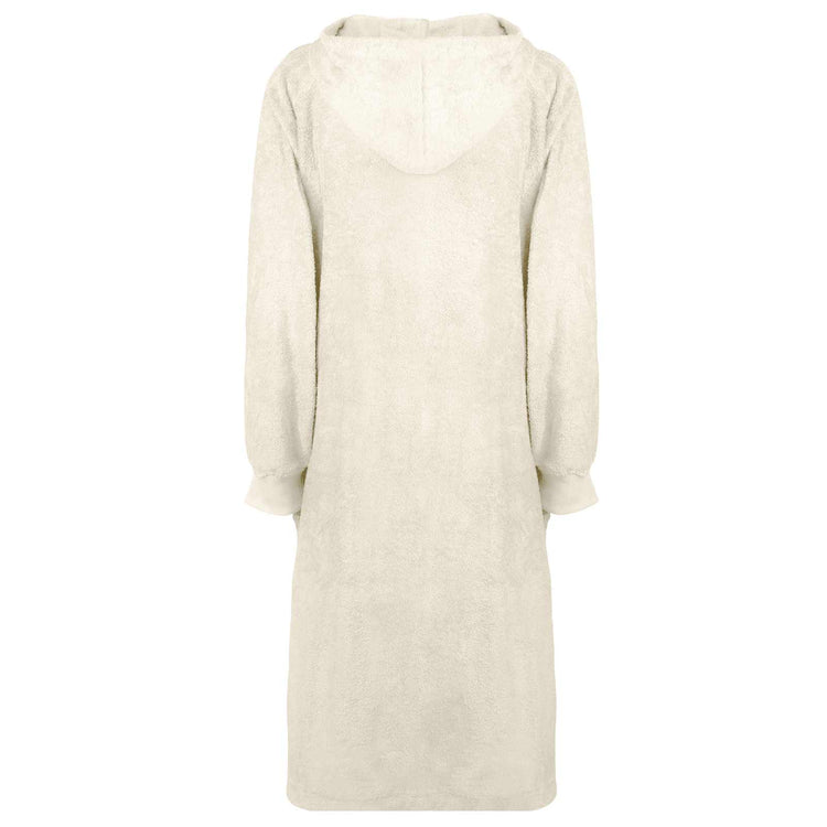 VidaXL Decke Hoodie Kinn Creme XL Baumwolle