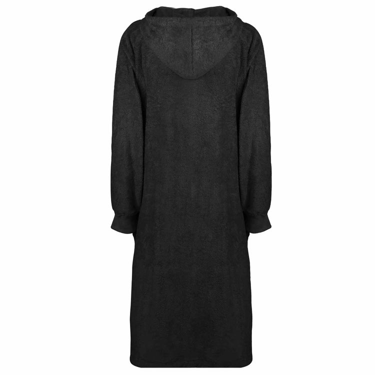 VidaXL Decke Hoodie Kinn schwarz XL Baumwolle