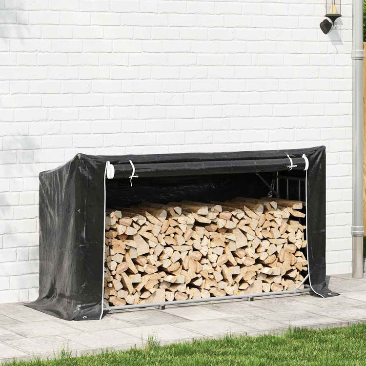 VIDAXL -Kamin mit Regenabdeckung 200,5 x 60,5 x 10,5 cm Stahl