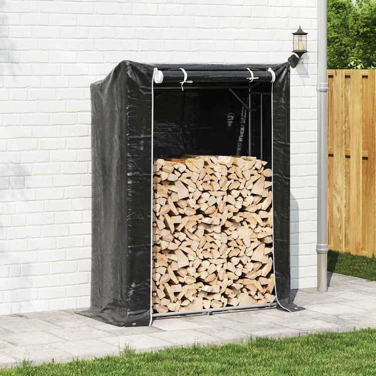 Vidaxl -Kamin mit Regenabdeckung 150x60x200 cm verzinkter Stahl