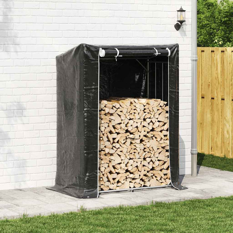 Vidaxl -Kamin mit Regenabdeckung 150x80x200 cm verzinkter Stahl