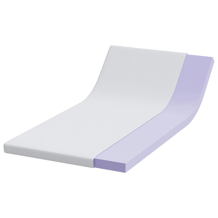 Vidaxxl Matratzenauflage weiß 120 x 200 cm Jacquardstoff