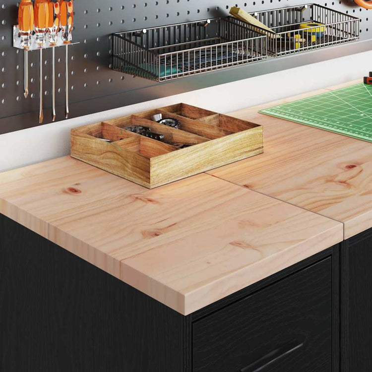 Vidaxx Garagenschrank 30x51x85 cm massives Kiefernholz schwarz