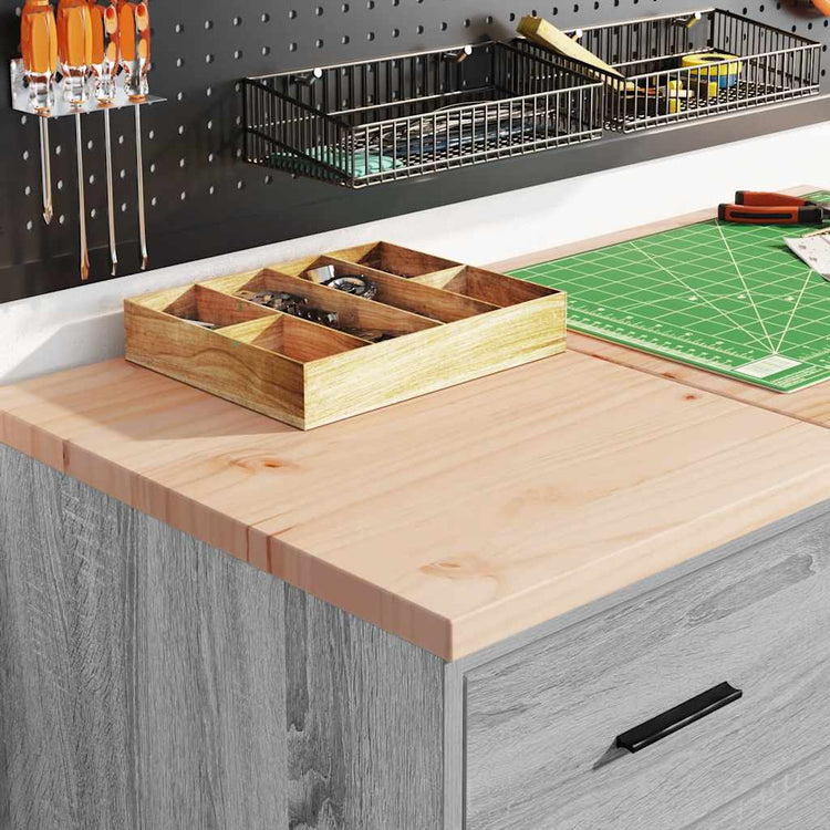 Vidaxx Garagenschrank 40x51x85 cm massives Kiefernholz grau Sonoma