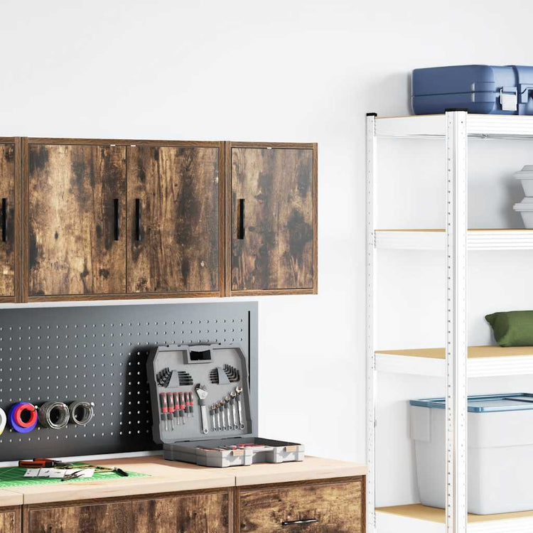 Vidaxx Garagen-Wandschrank aus Holz, geräucherte Eiche