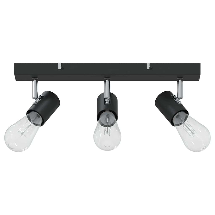 Vidaxx Deckenstrahler mit Strahlern Schwarz 38 x 6,5 x 11,5 cm Metall