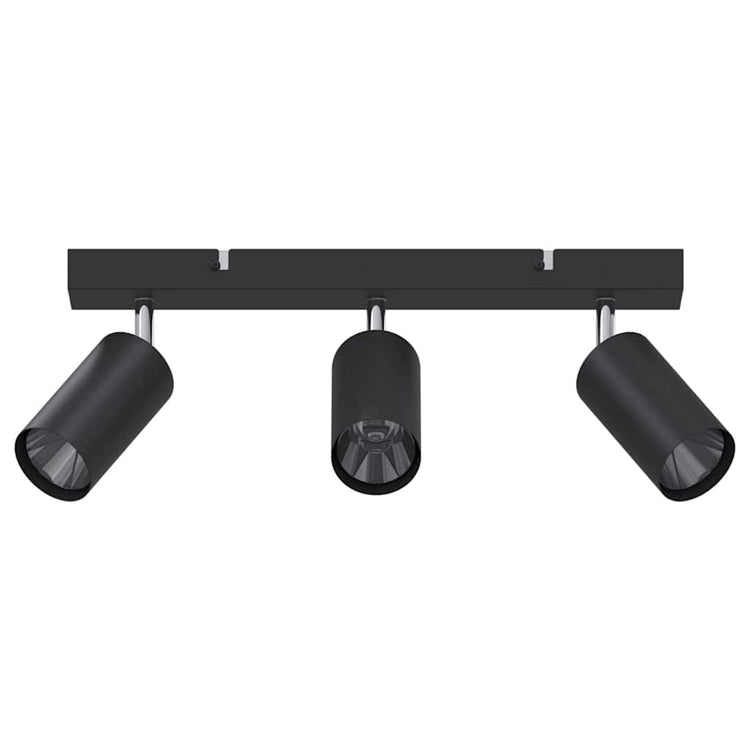 Deckenstrahler Vidaxx mit Strahlern schwarz 38 x 6 x 16 cm aus Metall