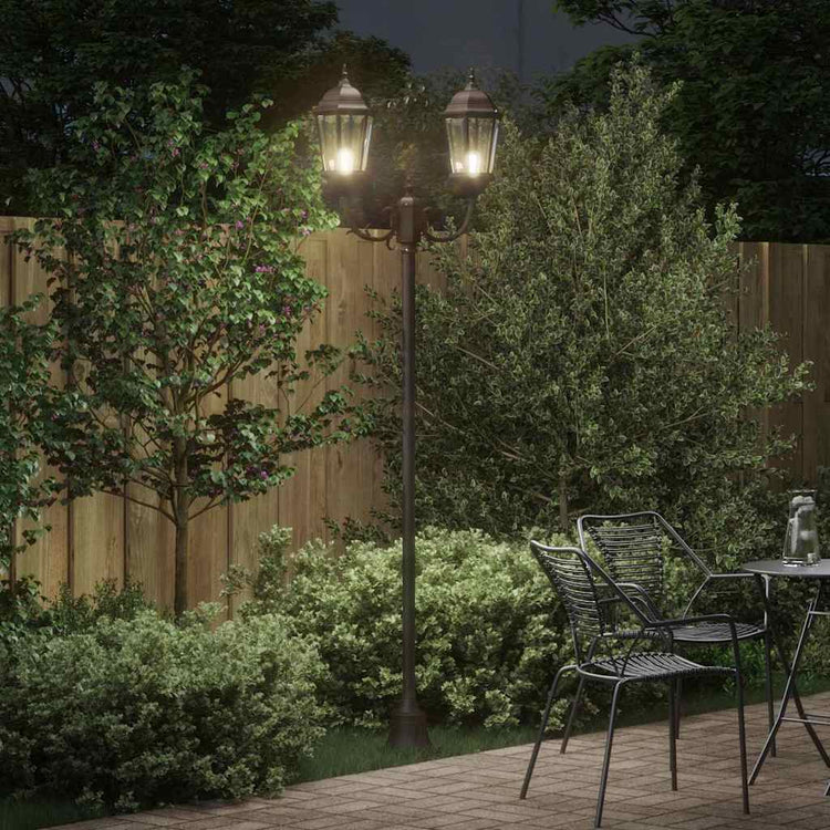 VidaXL Gartenbeleuchtung Bronze 68 x 20 x 235 cm Aluminium und Glas