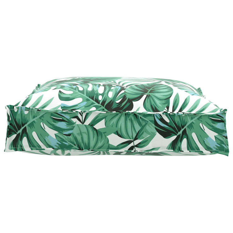 Vidaxxl Kissen Blatt Blattmuster 70 x 70 x 12 cm Oxford-Stoff