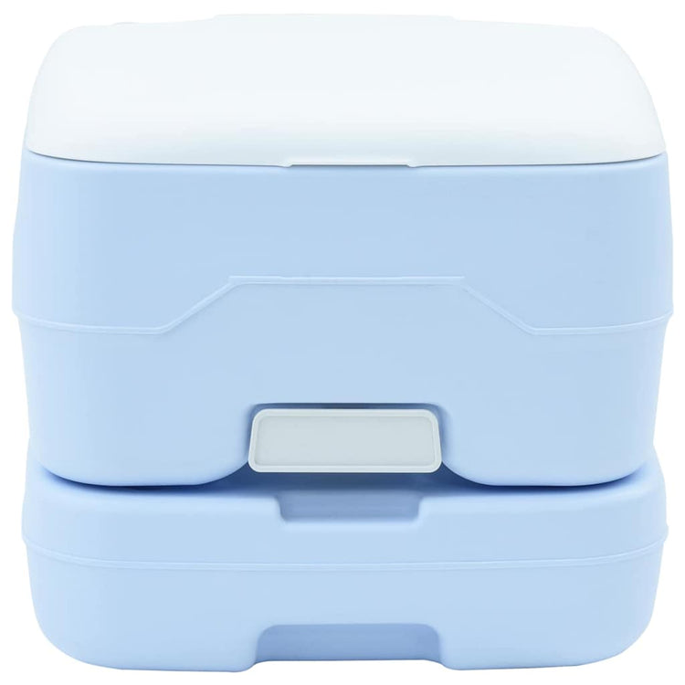 Vidaxl Campingtoilette Hellblau und Weiß 41,5 x 36,5 x 30 cm Polyethylen