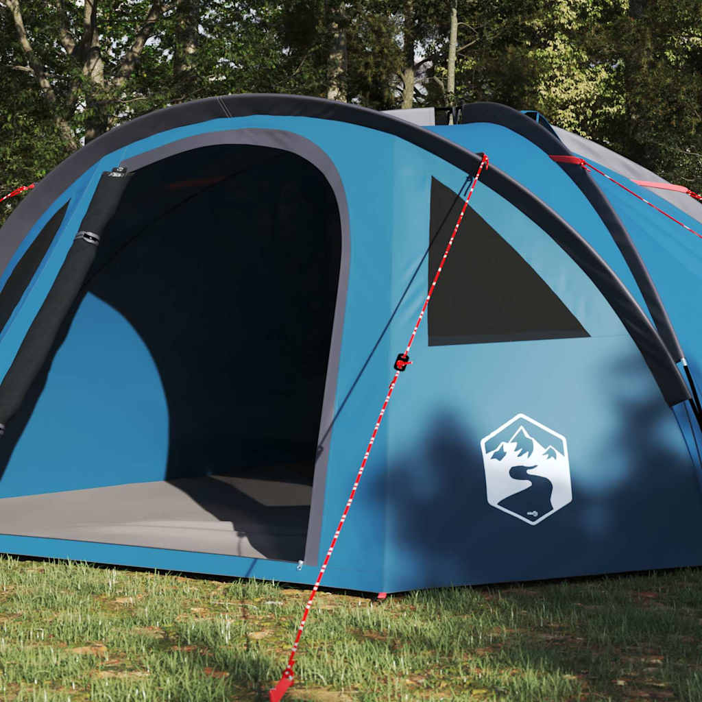 VidaXL Campingzelt mit Dach blau 308 x 268 x 130 cm Polyester