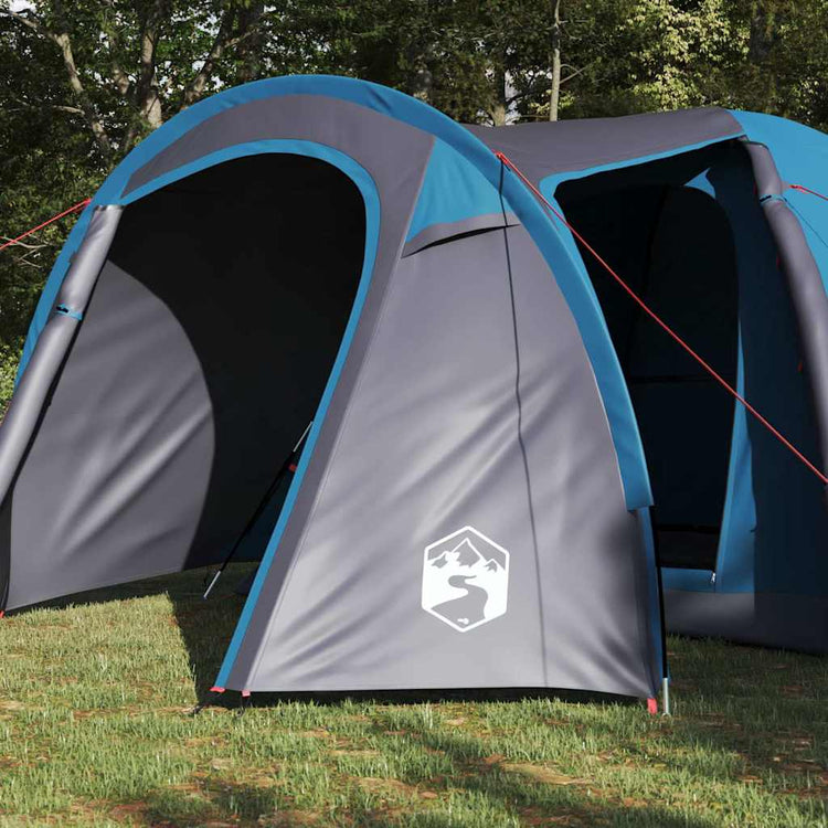 Vidaxx Kuppelzelt Kuppel mit Dach mit Stauraum Blau 384 x 254 x 170 cm